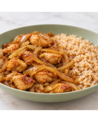 Fit XL - POLLO "AMB CEBA" CON ARROZ INTEGRAL