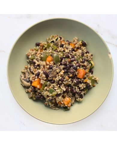 ARROZ A LA HABANA CON FRIJOLES Y LENTEJAS