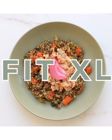 Fit XL - SALMÓN A LA NARANJA CON QUISOTTO DE VERDURAS