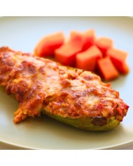 Fit XL - CALABACÍN RELLENO DE CARNE CON BONIATO ASADO