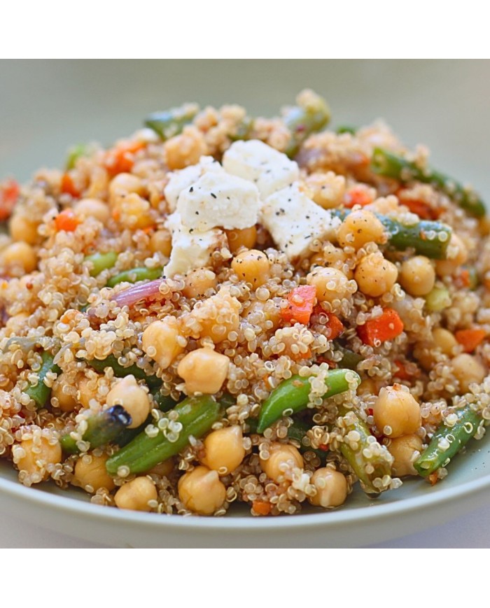 Fit XL - ENSALADA DE GARBANZOS QUINOA Y QUESO FETA