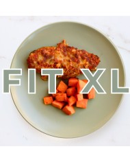 Fit XL - CALABACÍN RELLENO DE CARNE CON BONIATO ASADO