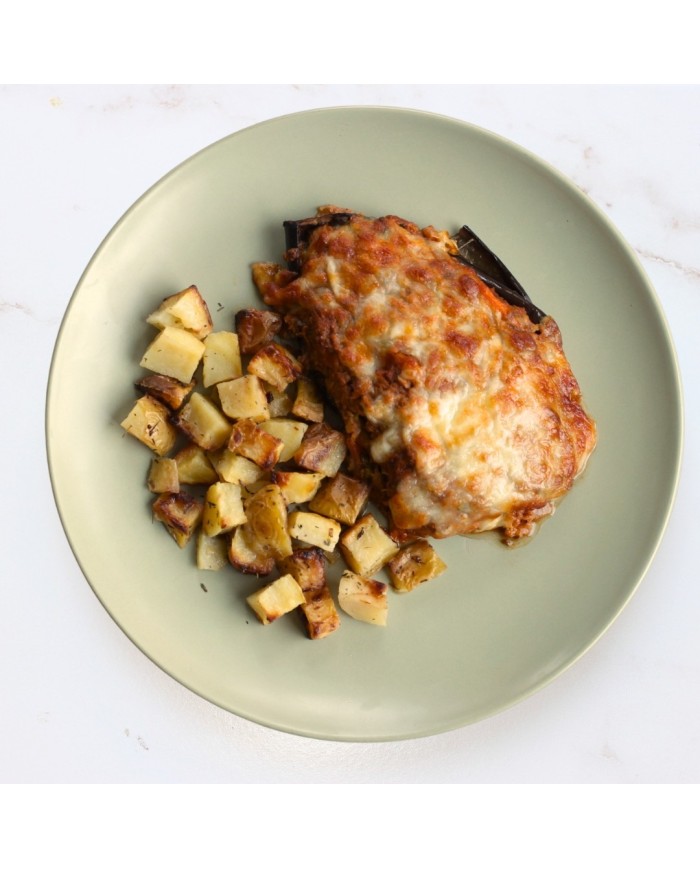BERENJENA RELLENA DE ATÚN CON PATATA