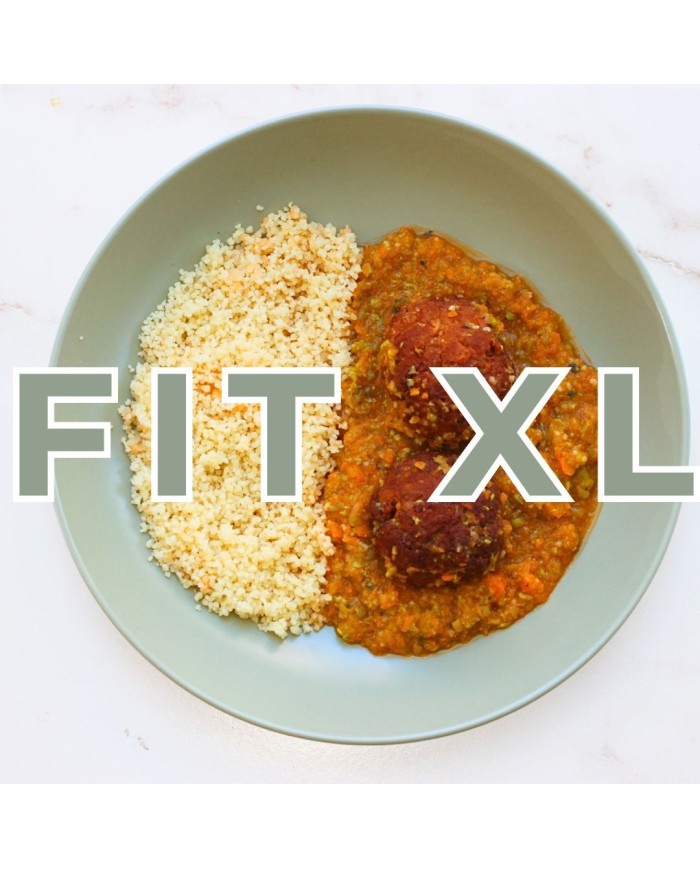 Fit XL - ALBÓNDIGAS DE ATÚN EN SALSA DE VERDURAS CON COUSCOUS