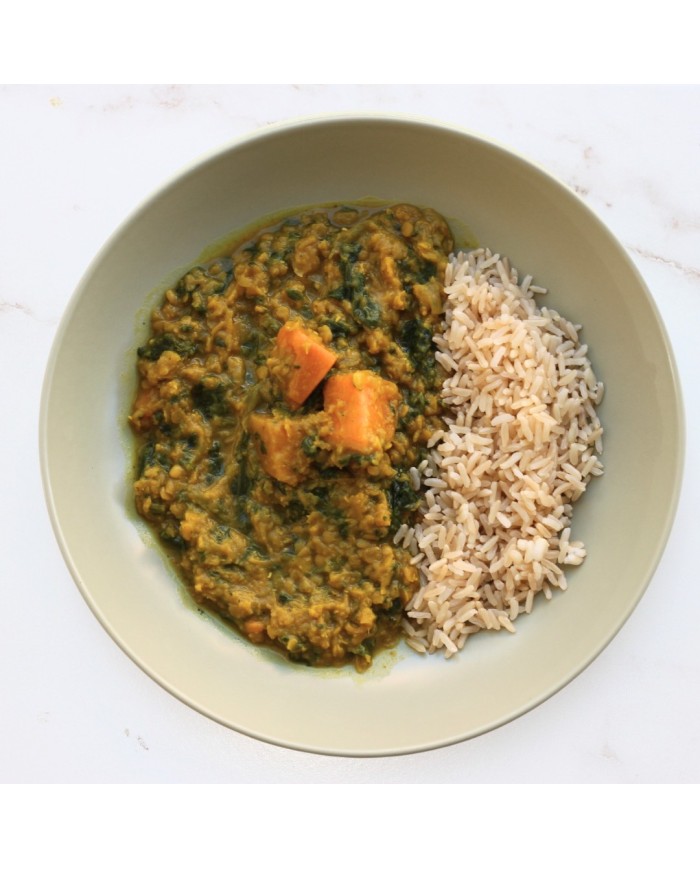 DAL DE LENTEJAS CON ARROZ INTEGRAL