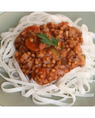 RAGÚ DE LENTEJAS CON NOODLES DE ARROZ