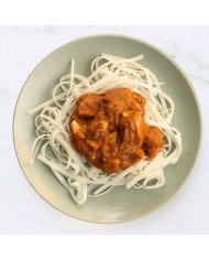 NOODLES DE ARROZ CON PECHUGAS EN SALSA DE CEBOLLA