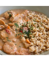 CURRY ROJO DE POLLO CON ARROZ INTEGRAL