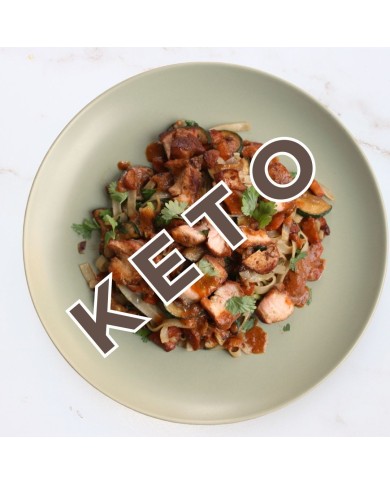 keto SALMÓN TERIYAKI CON VERDURAS