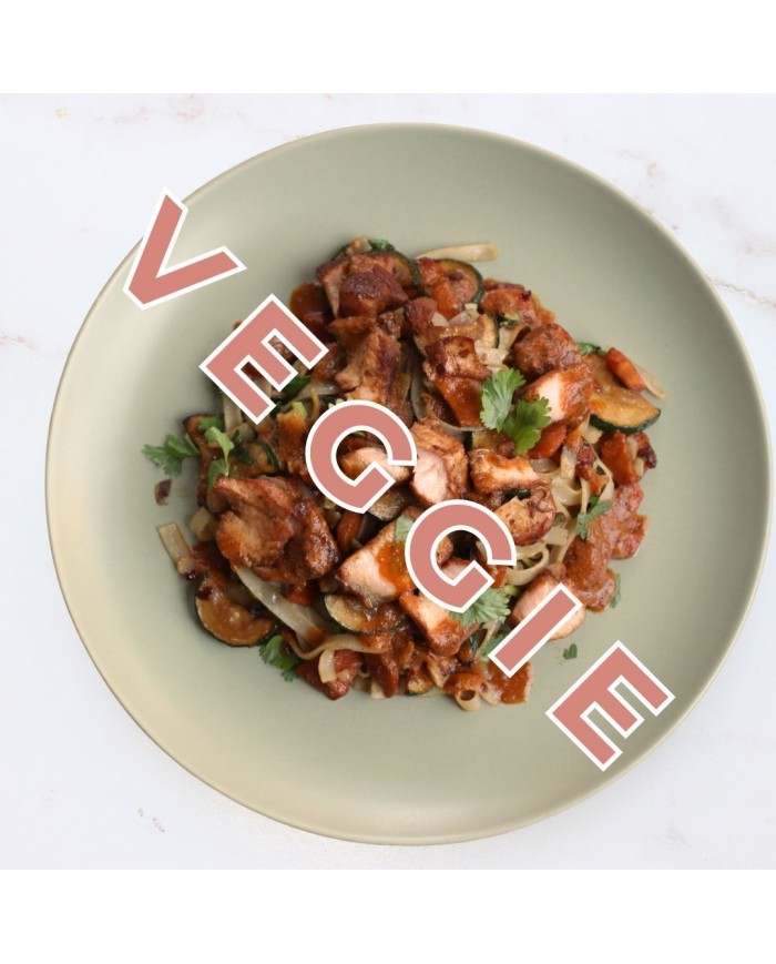 veggie TOFU TERIYAKI CON NOODLES DE ARROZ